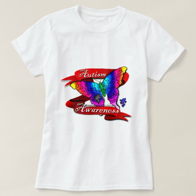 Camiseta Banner de Sensibilização Autismo (Frente do Design)