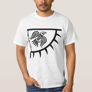 Camiseta Banner de Sinalizador Preto Raven