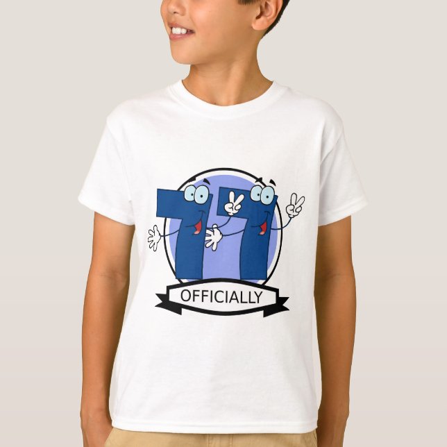 Camiseta Banner oficial de 77 aniversários (Frente)