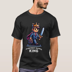 Camiseta Banqueiro de Investimento Rei Profissão de Bancos