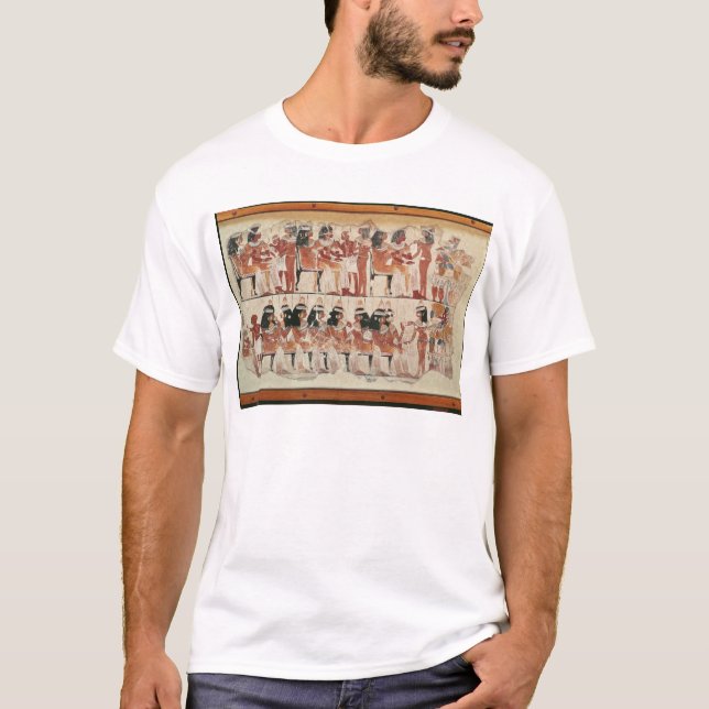 Camiseta Banquet a cena, de Thebes, c.1400 BC (Frente)