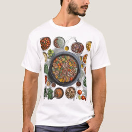 Camiseta Banquete à base de plantas vibrante