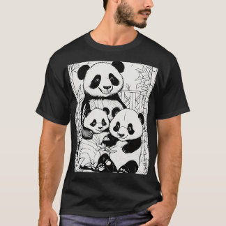 Camiseta Banquete da Família Panda