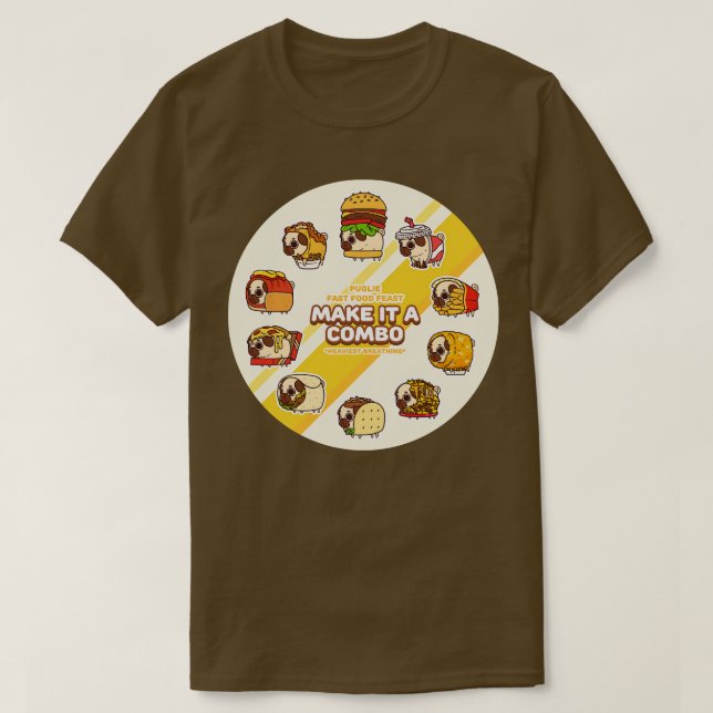 Camiseta Banquete de Comida rápida (Frente do Design)