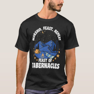 Camiseta Banquete E Banquete Repetidos De Tabernáculos Sukk
