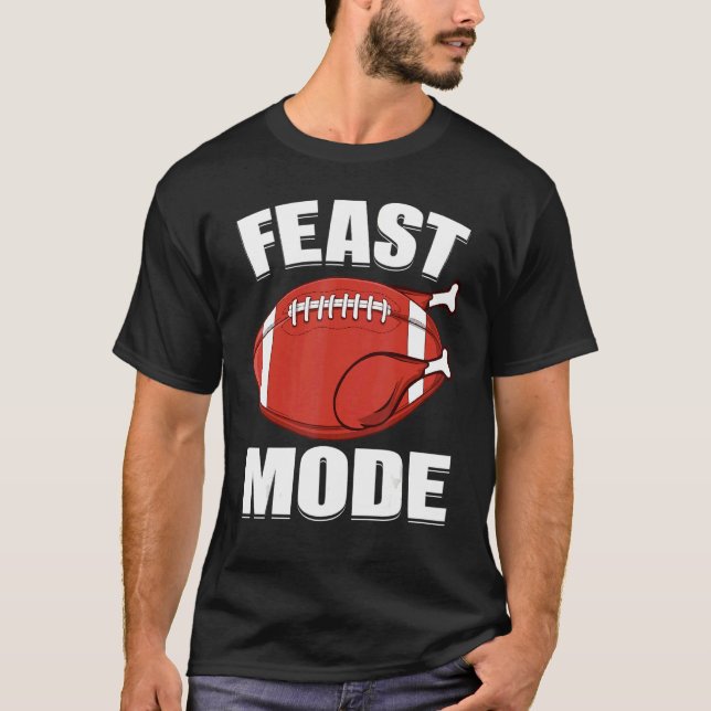 Camiseta Banquete Mode Futebol Turquia Ação de Graças Homen (Frente)