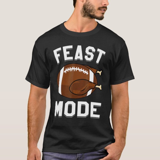 Camiseta Banquete Mode Futebol Turquia Ação de Graças Homen (Frente)