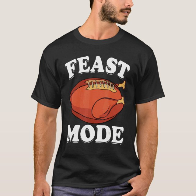 Camiseta Banquete Mode Futebol Turquia Ação de Graças Homen (Frente)