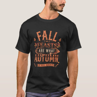 Camiseta Banquetes do outono Incomodando em Delícias Sazona