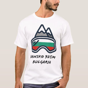 Camiseta Bansko Bulgária Ski Snowboard Resort T Shirt
