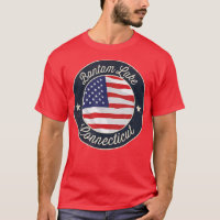 Bantam Lake - Patriotic Connecticut Souvenir T-Shi