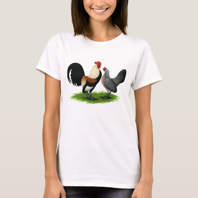 Camiseta Bantams Holandeses: Cream Light Brown (Frente)