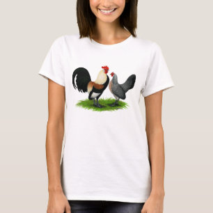 Camiseta Bantams holandeses:  Creme Castanho-Claro