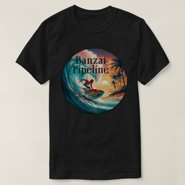 Camiseta Banzai Pipeline (Frente do Design)