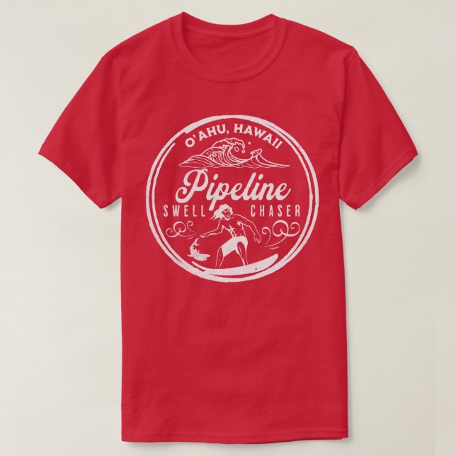 Camiseta Banzai Pipeline North Shore Oahu Hawaii Big Wave S (Frente do Design)