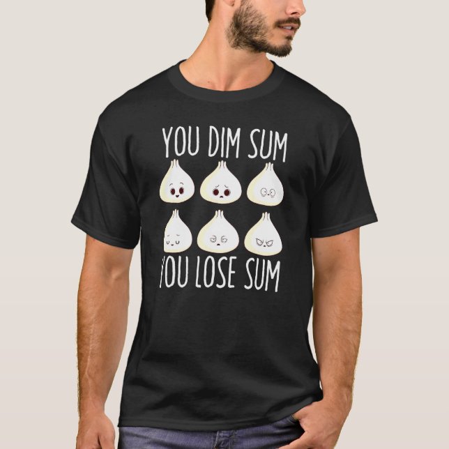 Camiseta Bao Bun Dim Sum Dumplker Comida asiática (Frente)