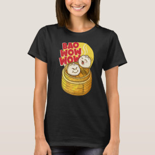 Camiseta Bao Wow Baozi Comida chinesa calça soma vapor asiá