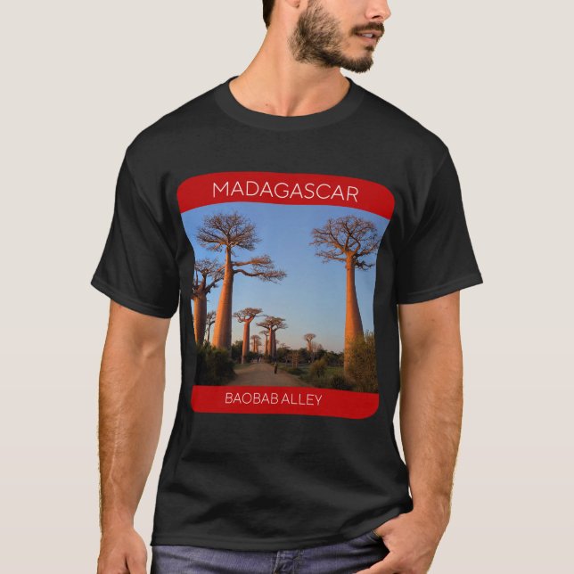 Camiseta Baobab Alley, Madagascar Travel T-Shirt (Frente)