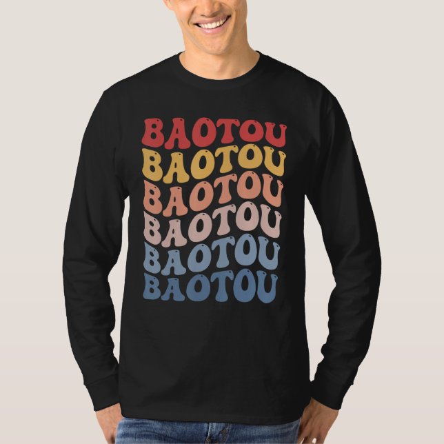 Camiseta Baotou City Groovy Retro (Frente)