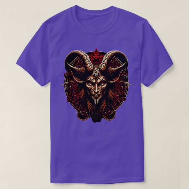 Camiseta Baphomet Demônio Satânico Goth Lúcifer (Frente do Design)
