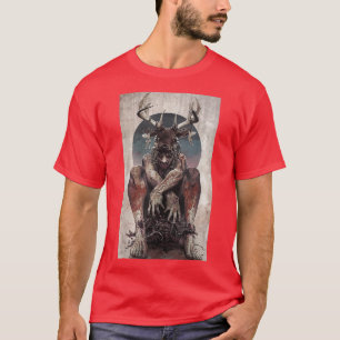 Camiseta Baphomet Satanist Goat Satanic Dark Art Mau 66