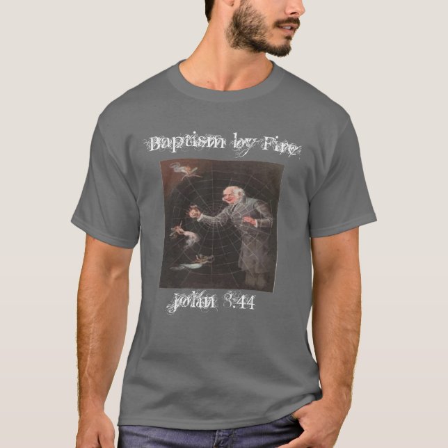 Camiseta Baptismo pelo fogo "mentiroso " (Frente)