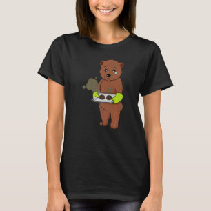 Camiseta Baqueiro Culinário do Chef de Urso Grizzly Errado