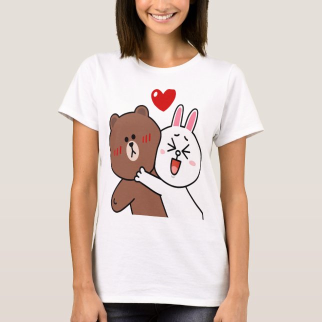 Camiseta Bar Castanho Bonito Cony Coelho Sobe Apaixonado Po (Frente)