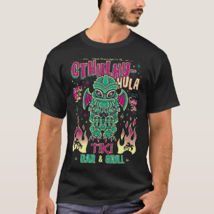 Camiseta Bar Cthulhu Tiki Creepy Cute Hawaiai Love Artesana