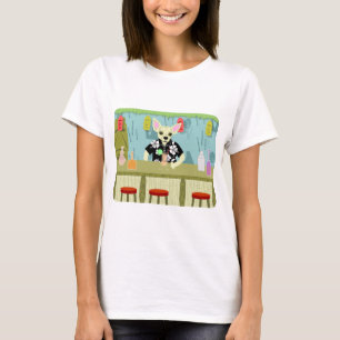 Camiseta Bar de bambu de Tiki da chihuahua