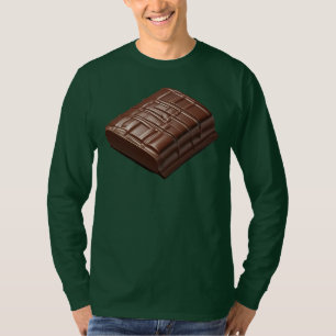 Camiseta Bar de chocolate com manga longa básica