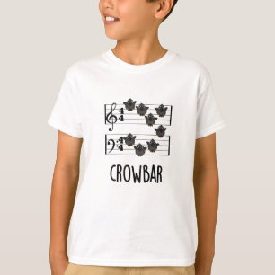 Camiseta Bar de coroa Engraçado Música Pássaro