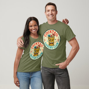 Camiseta Bar de Ilha Tropical Design Retrô