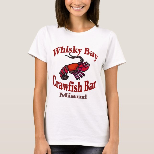 Camiseta Bar de lagosta de baía Whisky (Frente)