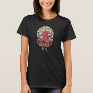 Camiseta Bar De Octo Sushi Cozinheiro De Peixe Bruto Cozinh