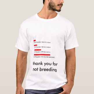 Camiseta Bar de População Humana Livre de Crianças