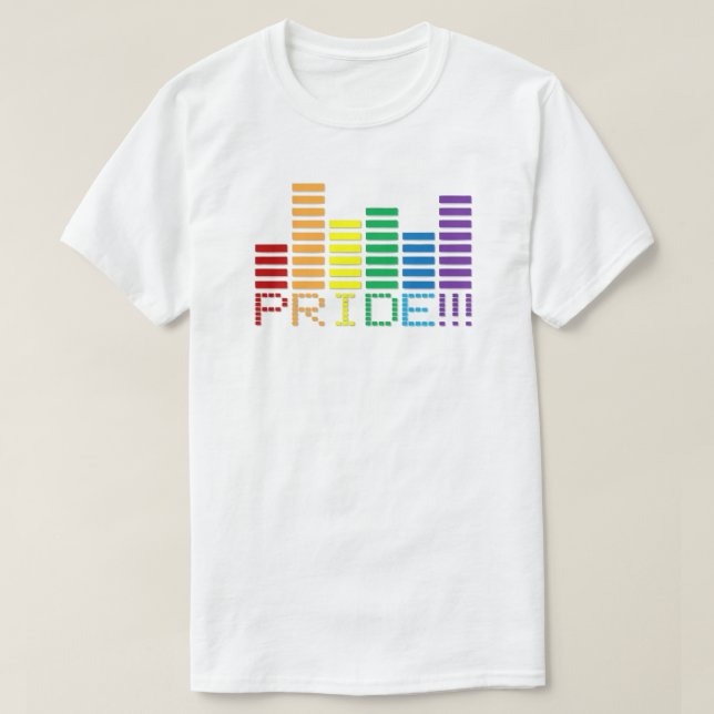 Camiseta Bar de som orgulho gay Rainbow 2013 (Frente do Design)