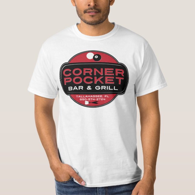 Camiseta Bar de soquete e grelha do canto - VERMELHO (Frente)