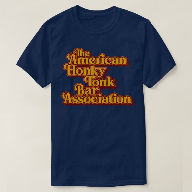 Camiseta Bar de Tonk Honky Americano Assoc Retro Classic De (Frente do Design)