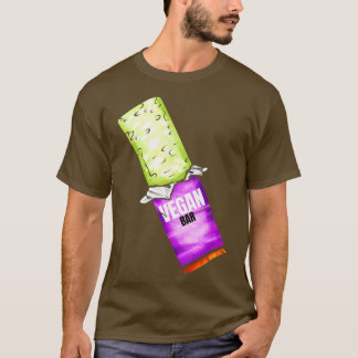 Camiseta Bar De Vegan Verde Para Vegetariano E Vegan