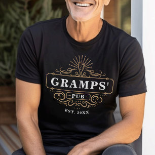 Camiseta Bar Doméstico Pub Da Gramps Personalizada Estabele