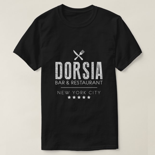 Camiseta Bar Dorsia &amp; Restaurante Essencial (Frente do Design)