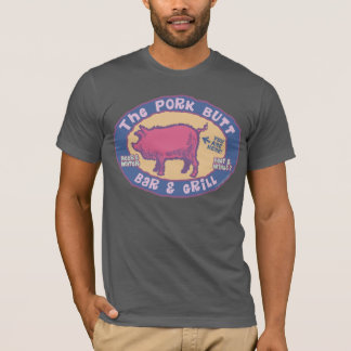 Camiseta Bar e grelha do Bumbum de porco