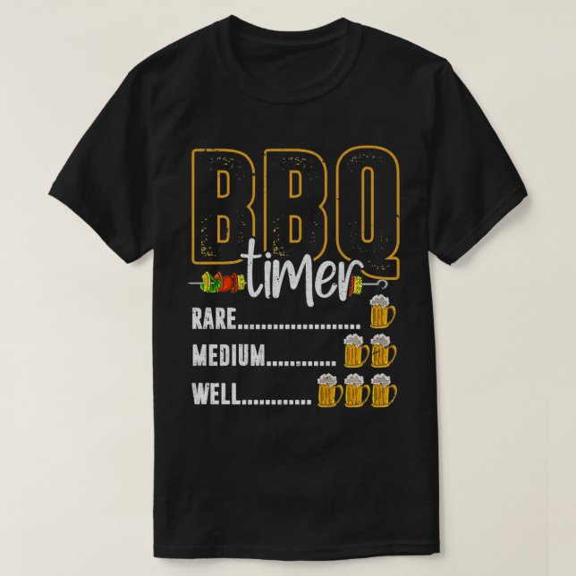 Camiseta Bar Engraçado de Bebendo de cerveja de médio porte (Frente do Design)