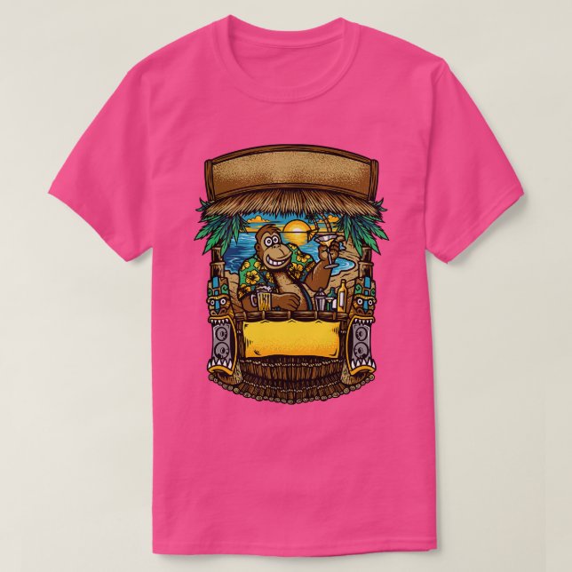 Camiseta Bar Gorilla Beach (Frente do Design)
