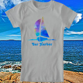 Camiseta Bar Harbour Maine Watercolor