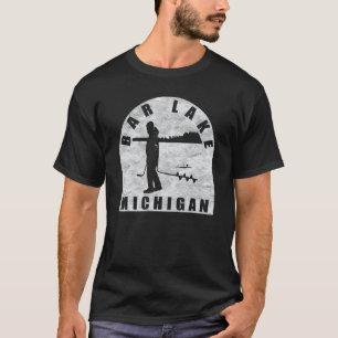 Camiseta Bar Lake Ice Fish Michigan