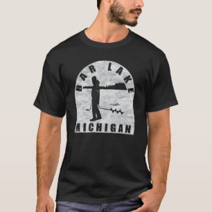 Camiseta Bar Lake Ice Fish Michigan