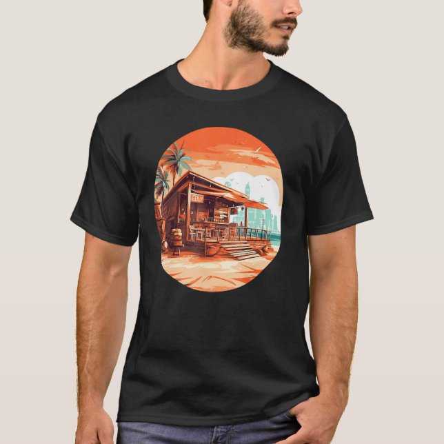 Camiseta Bar litoral com Vista do Mar (Frente)