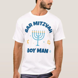 Camiseta Bar Mitzvah moderna estrela de David T-Shirt